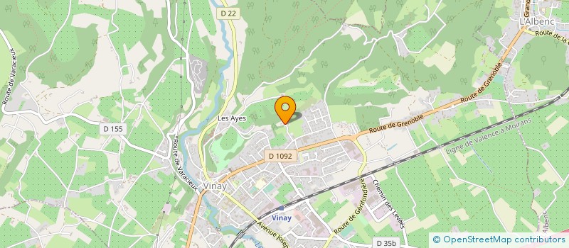 localisation de l'entreprise LABORATOIRE DE PROTHESE DENTAIRE ITASOR  VINAY