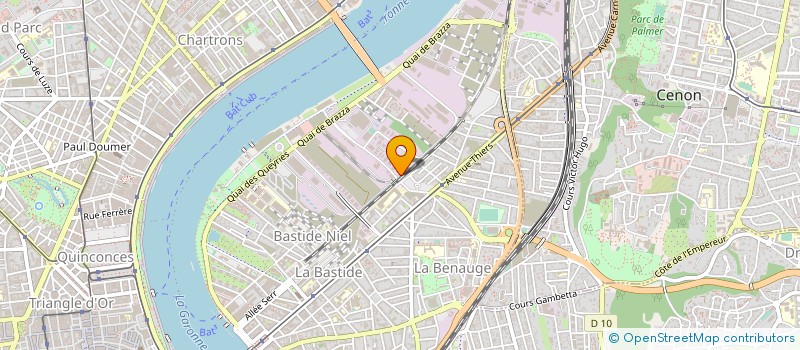 localisation de l'entreprise LABORATOIRE DE PROTHESE DENTAIRE SOCA à BORDEAUX