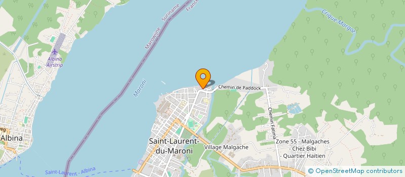 localisation de l'entreprise LABORATOIRE DE PROTHESES DENTAIRE DES MARINAS à SAINT-LAURENT-DU-MARONI