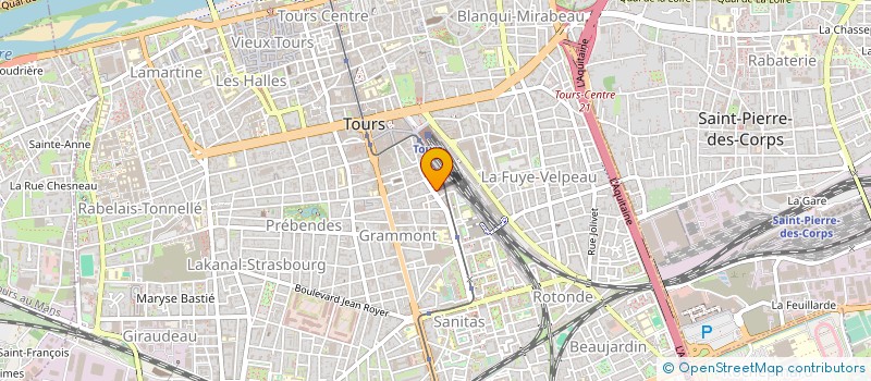 localisation de l'entreprise LABORATOIRE DE PROTHESES DENTAIRES BLAISE PASCAL  TOURS