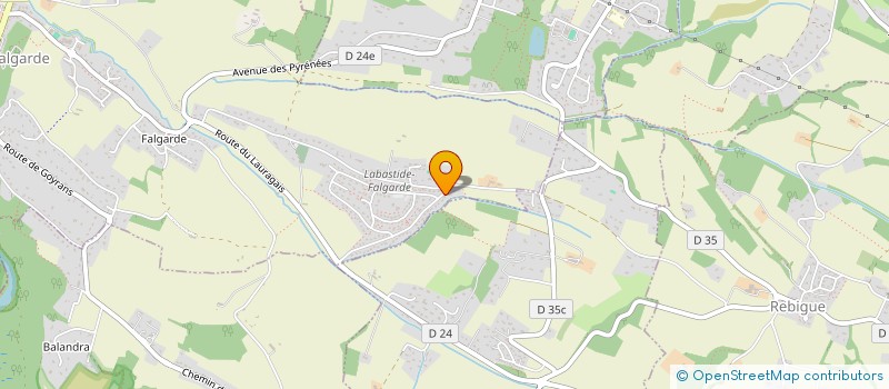localisation de l'entreprise LABORATOIRE DE PROTHESES DENTAIRES CHAUVIN à LACROIX-FALGARDE