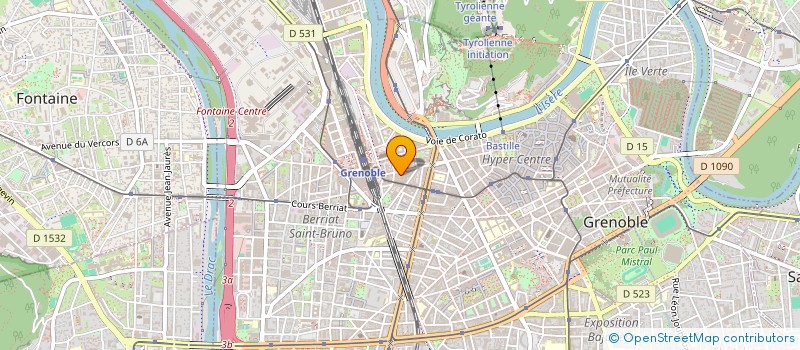 localisation de l'entreprise LABORATOIRE DE PROTHESES DENTAIRES FELIX VIALLET à GRENOBLE