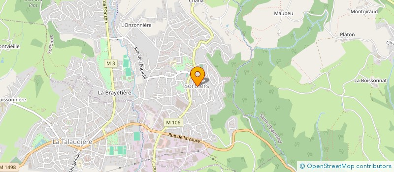 localisation de l'entreprise LABORATOIRE DE PROTHESES DENTAIRES M.P à SORBIERS