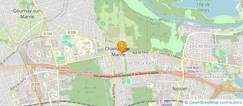 localisation de l'entreprise LABORATOIRE DE RECHERCHE DES MONUMENTS HISTORIQUES à CHAMPS-SUR-MARNE