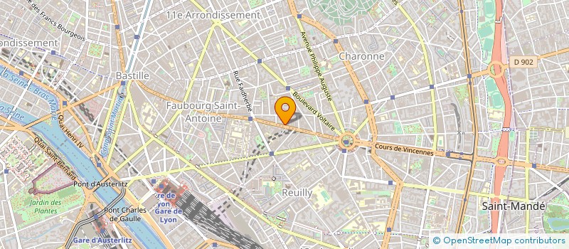 localisation de l'entreprise LABORATOIRE DE RECHERCHE NUTRACEUTIQUE  PARIS 11