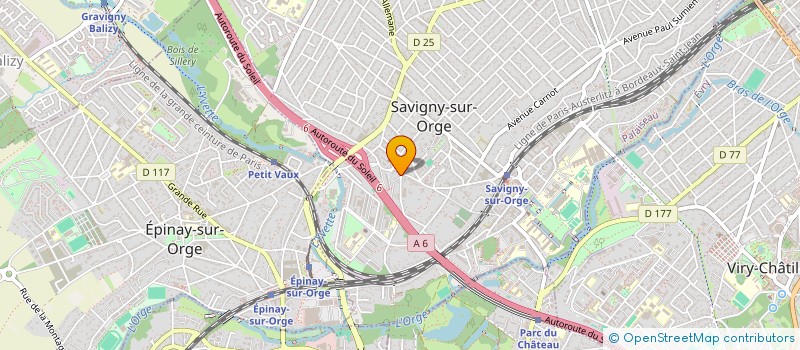 localisation de l'entreprise LABORATOIRE DE REFLEXIONS SUR LA BIODIVERSITE DANS LES TERRITOIRES URBAINS  SAVIGNY-SUR-ORGE