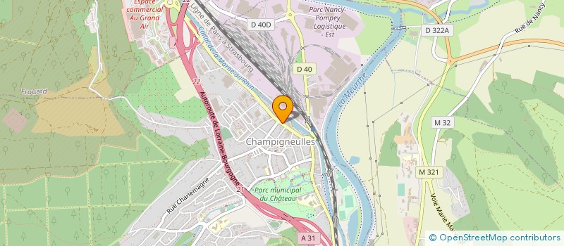 localisation de l'entreprise LABORATOIRE DELLACHERIE  CHAMPIGNEULLES