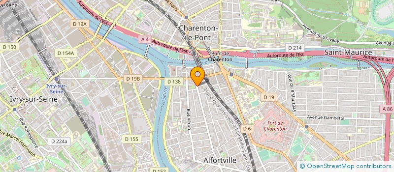 localisation de l'entreprise LABORATOIRE DENTAIRE CEDEN à ALFORTVILLE
