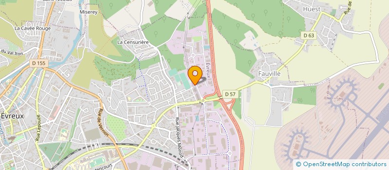 localisation de l'entreprise LABORATOIRE DENTAIRE CHAREL  EVREUX