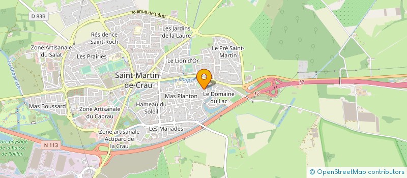 localisation de l'entreprise LABORATOIRE DENTAIRE DE LA CRAU à SAINT-MARTIN-DE-CRAU