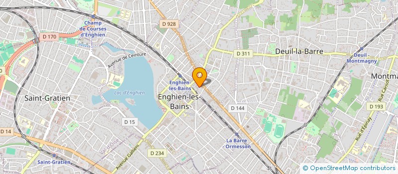 localisation de l'entreprise LABORATOIRE DENTAIRE FRANCIS CAUVIN  ENGHIEN LES BAINS