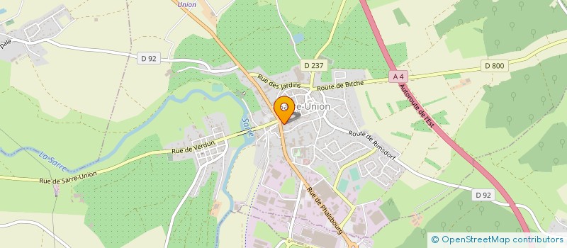 localisation de l'entreprise LABORATOIRE DENTAIRE GERBER à SARRE-UNION