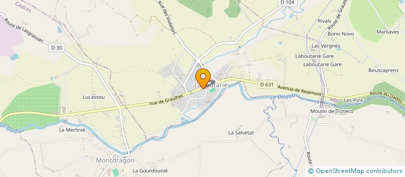 localisation de l'entreprise LABORATOIRE DENTAIRE GS  LABOUTARIE