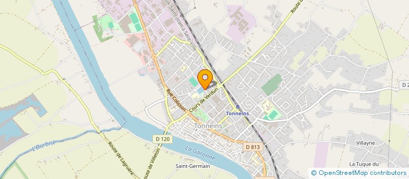 localisation de l'entreprise LABORATOIRE DENTAIRE J.E.P.  TONNEINS