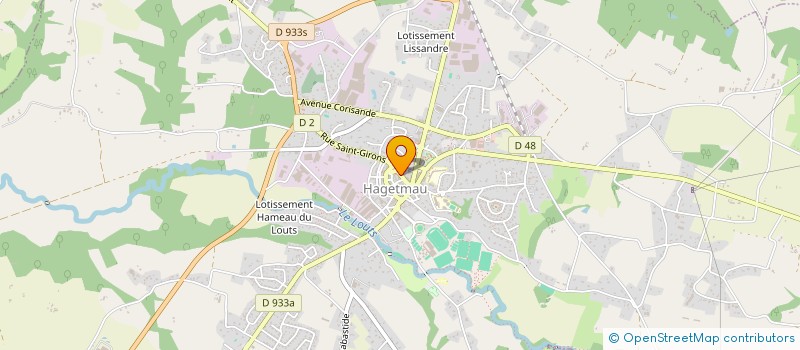 localisation de l'entreprise LABORATOIRE DENTAIRE JEROME LAMAISON  HAGETMAU