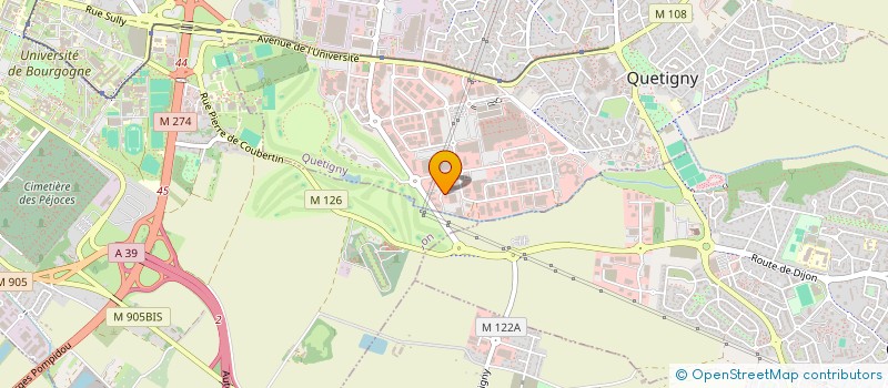 localisation de l'entreprise LABORATOIRE DENTAIRE ROBERT  QUETIGNY