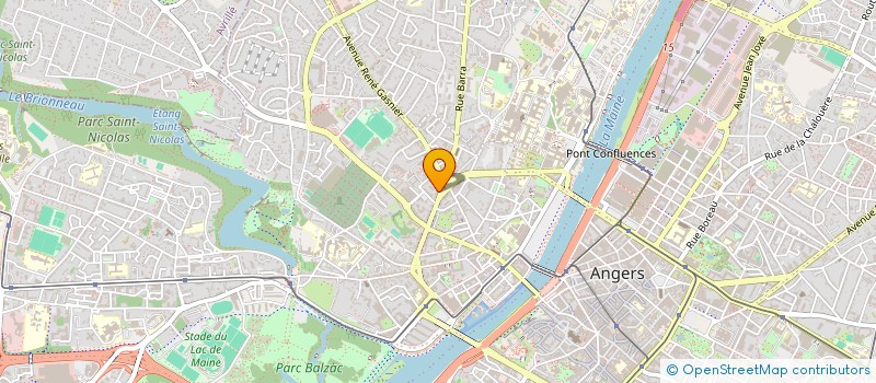 localisation de l'entreprise LABORATOIRE DENUAULT ANGERS à ANGERS