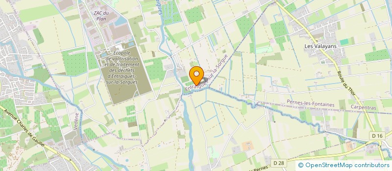 localisation de l'entreprise LABORATOIRE DES ARTS AUDIOS ET VISUELS  ENTRAIGUES-SUR-LA-SORGUE