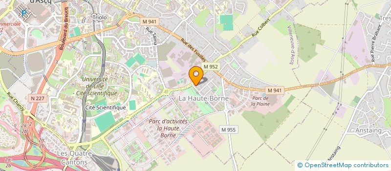 localisation de l'entreprise LABORATOIRE DES INTERVENTIONS ARTISTIQUES NOVATRICES ET TERRITORIALES (LIANT) à VILLENEUVE-D'ASCQ