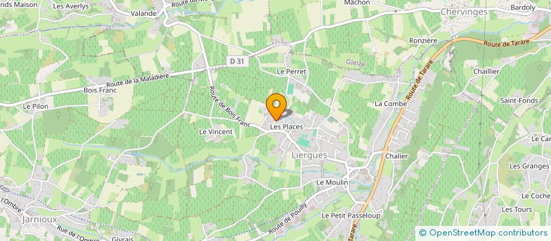 localisation de l'entreprise LABORATOIRE DES PIERRES DOREES  PORTE DES PIERRES DOREES