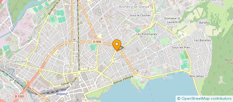 localisation de l'entreprise LABORATOIRE DES TILLEULS à ANNECY
