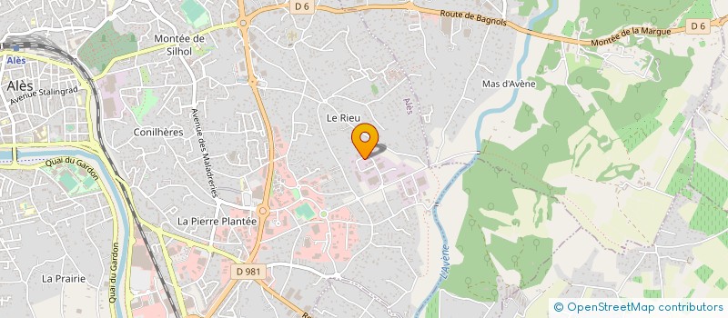 localisation de l'entreprise LABORATOIRE DEVELOPPEMENT MEDITERRANEE à ALES