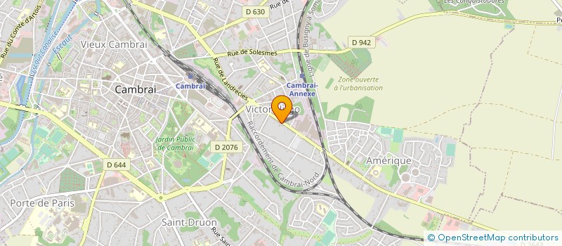 localisation de l'entreprise LABORATOIRE DIAGNOSTIC DH à CAMBRAI
