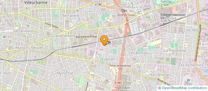 localisation de l'entreprise LABORATOIRE DIAZ  VILLEURBANNE