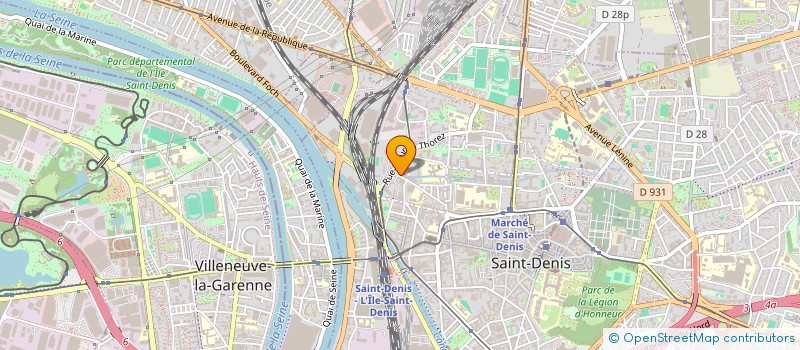 localisation de l'entreprise LABORATOIRE DU CENTRE CARDIOLOGIQUE DU NORD à SAINT-DENIS