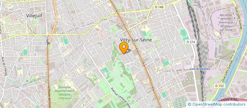 localisation de l'entreprise LABORATOIRE DU CLOS LANGLOIS  VITRY-SUR-SEINE