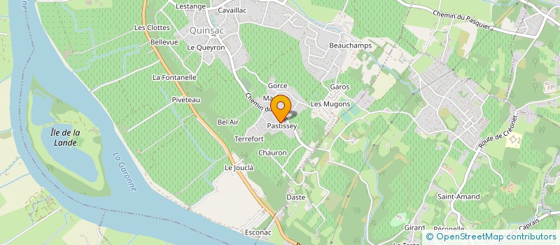 localisation de l'entreprise LABORATOIRE DU DOCTEUR ALAIN JOUILLE à QUINSAC