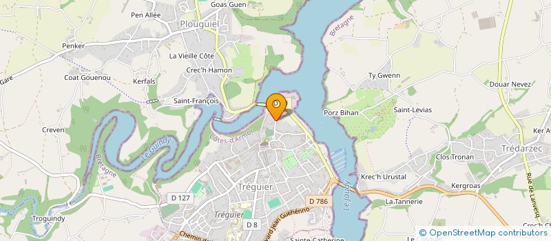localisation de l'entreprise LABORATOIRE DU JAUDY à TREGUIER