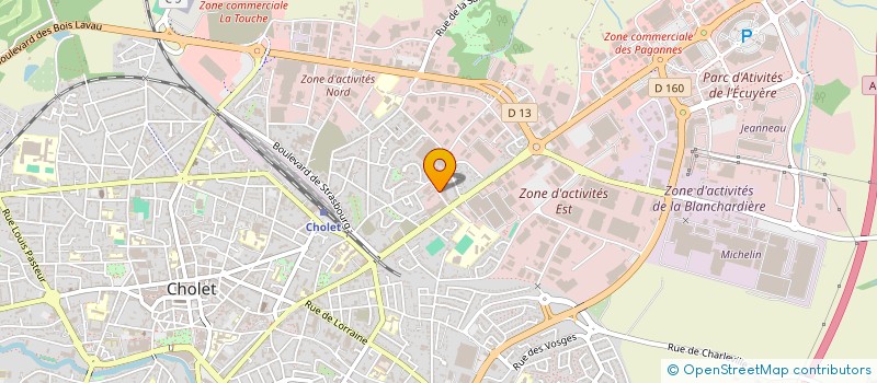 localisation de l'entreprise LABORATOIRE DUFFAR à CHOLET