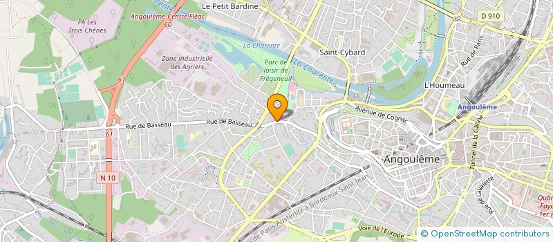 localisation de l'entreprise LABORATOIRE DUGUE à ANGOULEME