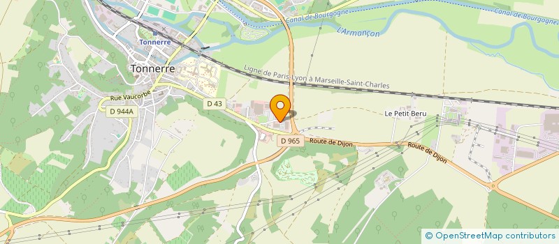 localisation de l'entreprise LABORATOIRE DYNATOP à TONNERRE