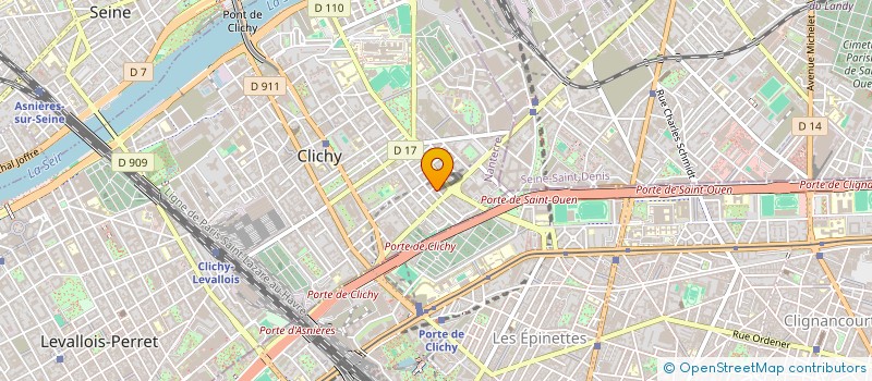 localisation de l'entreprise LABORATOIRE EGE DE PROTHESISTES DENTAIRES à CLICHY