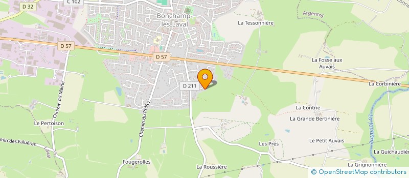 localisation de l'entreprise LABORATOIRE ERIC PORIN  BONCHAMP-LES-LAVAL