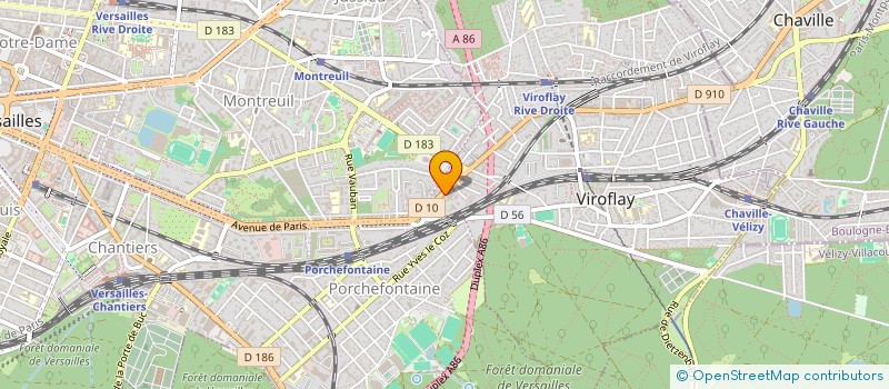 localisation de l'entreprise LABORATOIRE ETUDE RECHERCHE CARRE NOIR  VIROFLAY