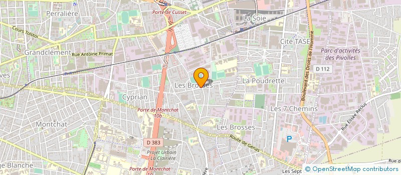 localisation de l'entreprise LABORATOIRE ETUDE RECHERCHE EN ERGONOMIE  VILLEURBANNE