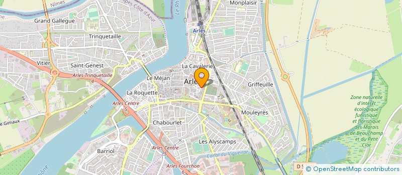 localisation de l'entreprise LABORATOIRE ETUDES RECHERCHE MATERIAUX à ARLES