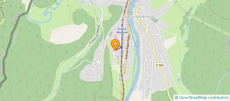 localisation de l'entreprise LABORATOIRE EUROPHARM  VIREUX-MOLHAIN