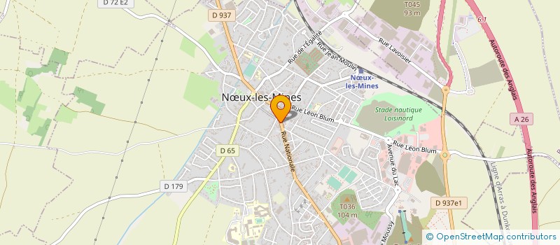 localisation de l'entreprise LABORATOIRE FALLET à NŒUX-LES-MINES