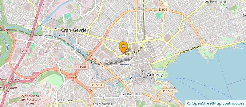 localisation de l'entreprise LABORATOIRE FERY BONO à ANNECY