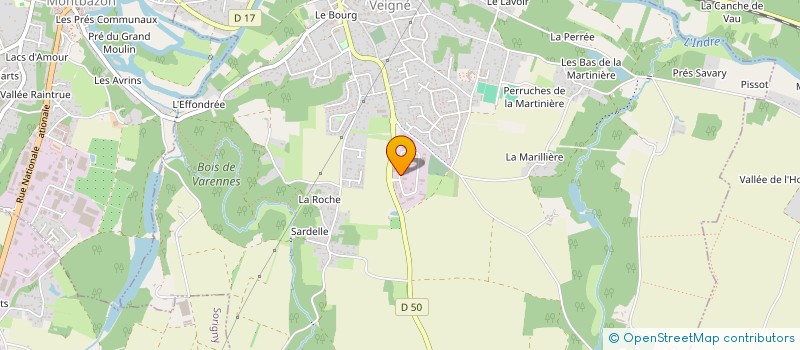 localisation de l'entreprise LABORATOIRE FRANCAIS D'ANALYSE  VEIGNE