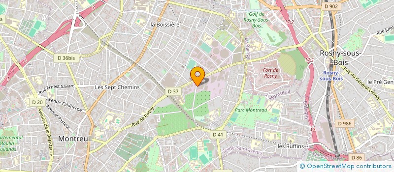 localisation de l'entreprise LABORATOIRE GAIANA PARIS à MONTREUIL