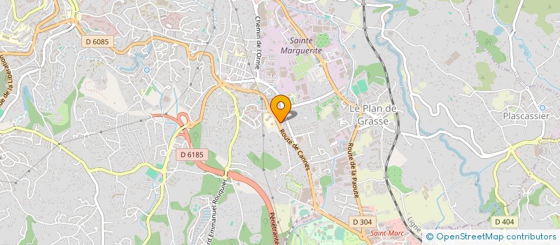 localisation de l'entreprise LABORATOIRE GALIMARD à GRASSE