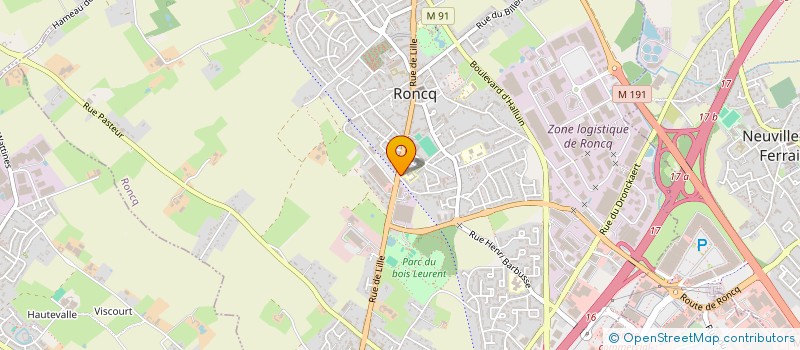 localisation de l'entreprise LABORATOIRE GIBOURI à RONCQ
