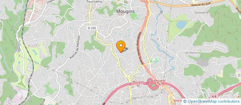 localisation de l'entreprise LABORATOIRE GL à MOUGINS