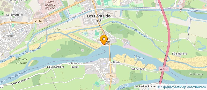 localisation de l'entreprise LABORATOIRE GRASSIOT à LES PONTS-DE-CE