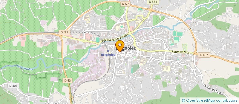 localisation de l'entreprise LABORATOIRE GRISOLLE à BRIGNOLES